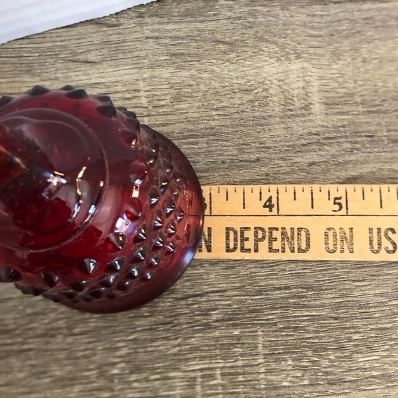 Vtg Cadmium Hobnail Glass Bell - Picture 5 of 10